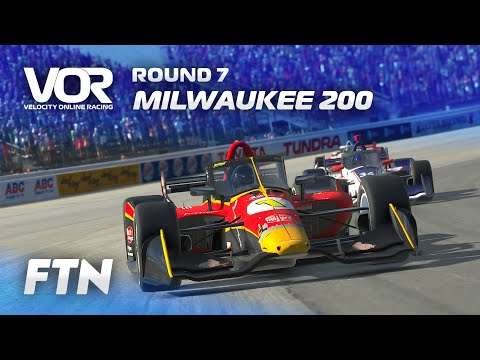 Velocity Online Racing IR-18 Series || Race 7 - The Milwaukee 200 | Esports Broadcast Picture