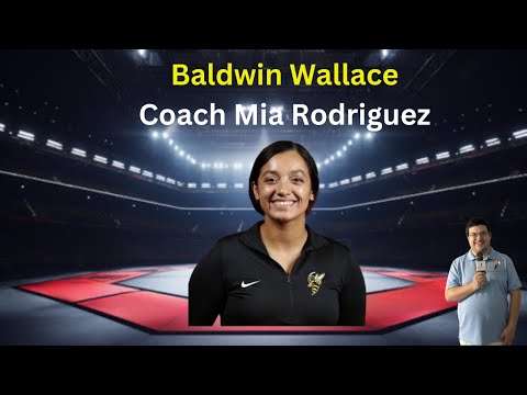 Baldwin Wallace head women's wrestling coach Coach Mia Rodriquez | Esports Broadcast Picture