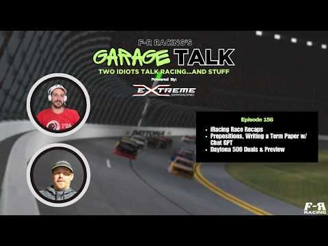 iRacing Race Recaps, Writing a Paper w/ ChatGPT, Daytona 500 Preview