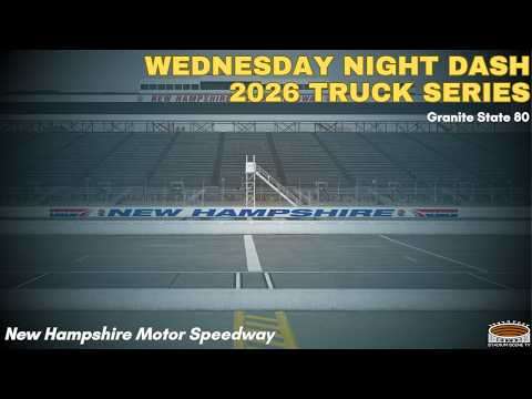 New Hampshire Motor Speedway LIVE | 2026 Wednesday Night Dash iRacing Truck Series Video Card
